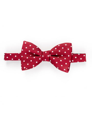 Red Bow Tie 100% Silk
